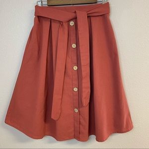 50% OFF See You Monday linen blend A line skirt